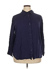 Eloquii 3/4 Sleeve Button Down Shirt