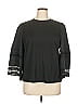 Gracia Black 3/4 Sleeve Top Size 1X - photo 1