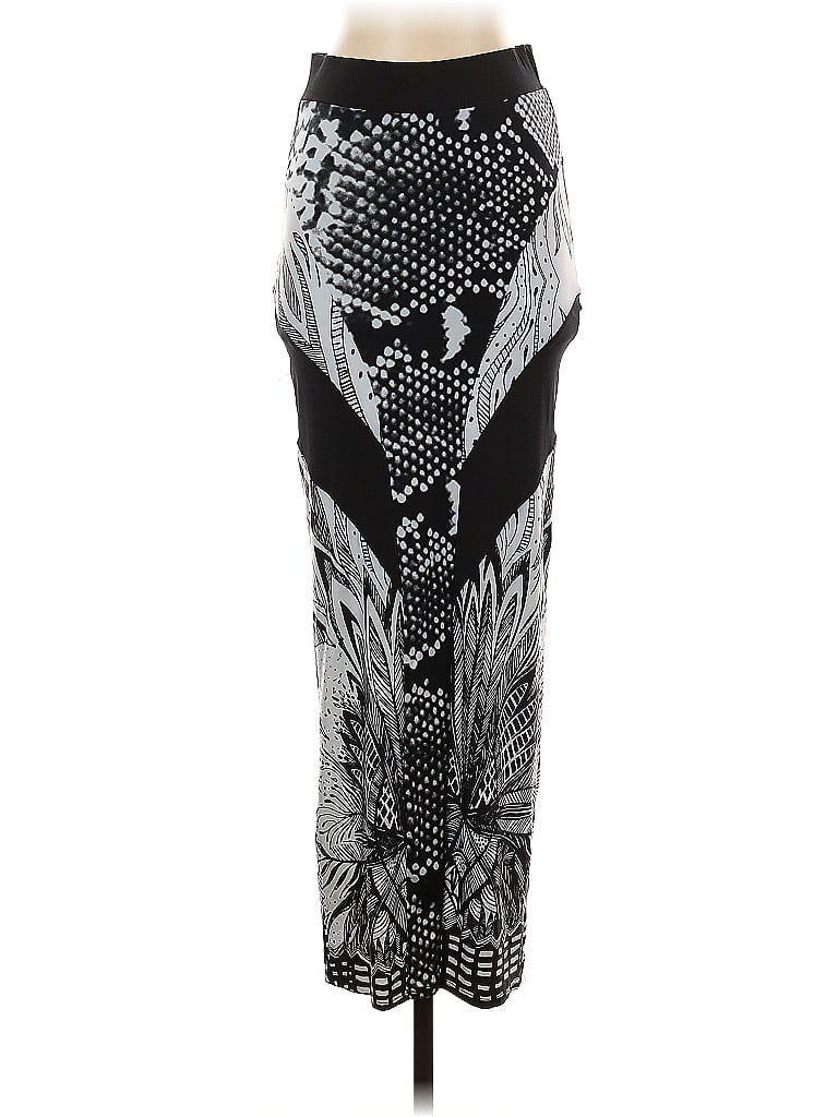 Pre-owned Bebe Formal Skirt In Silver