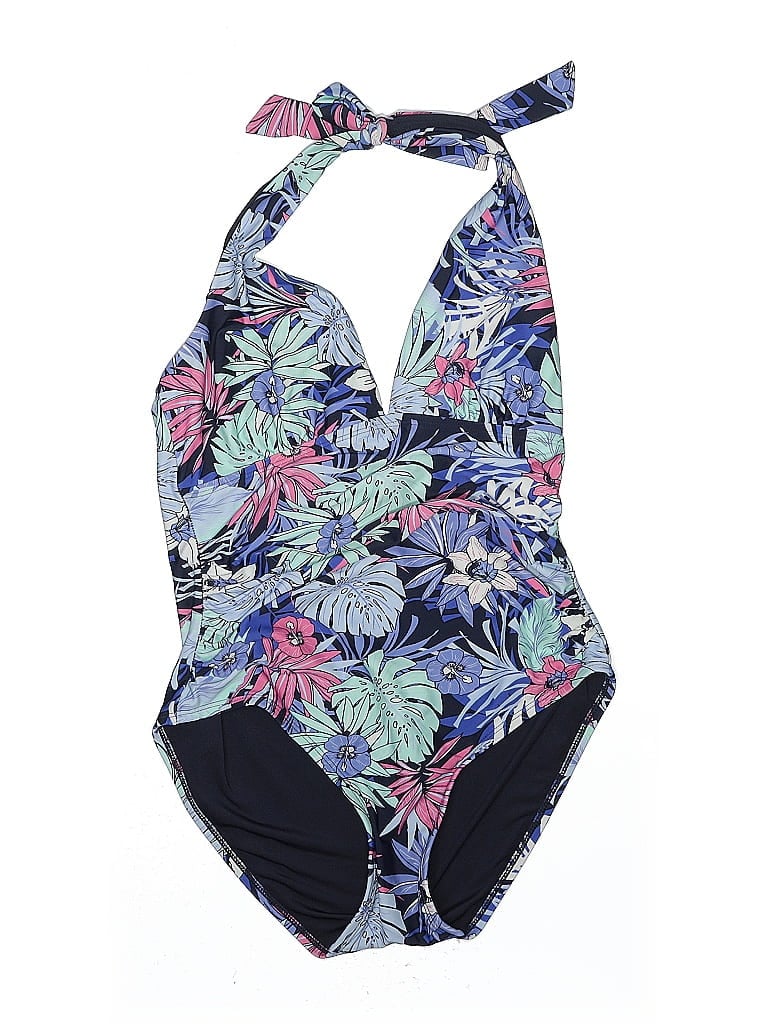 Pre-owned Tommy Hilfiger One Piece Swimsuit In Blue