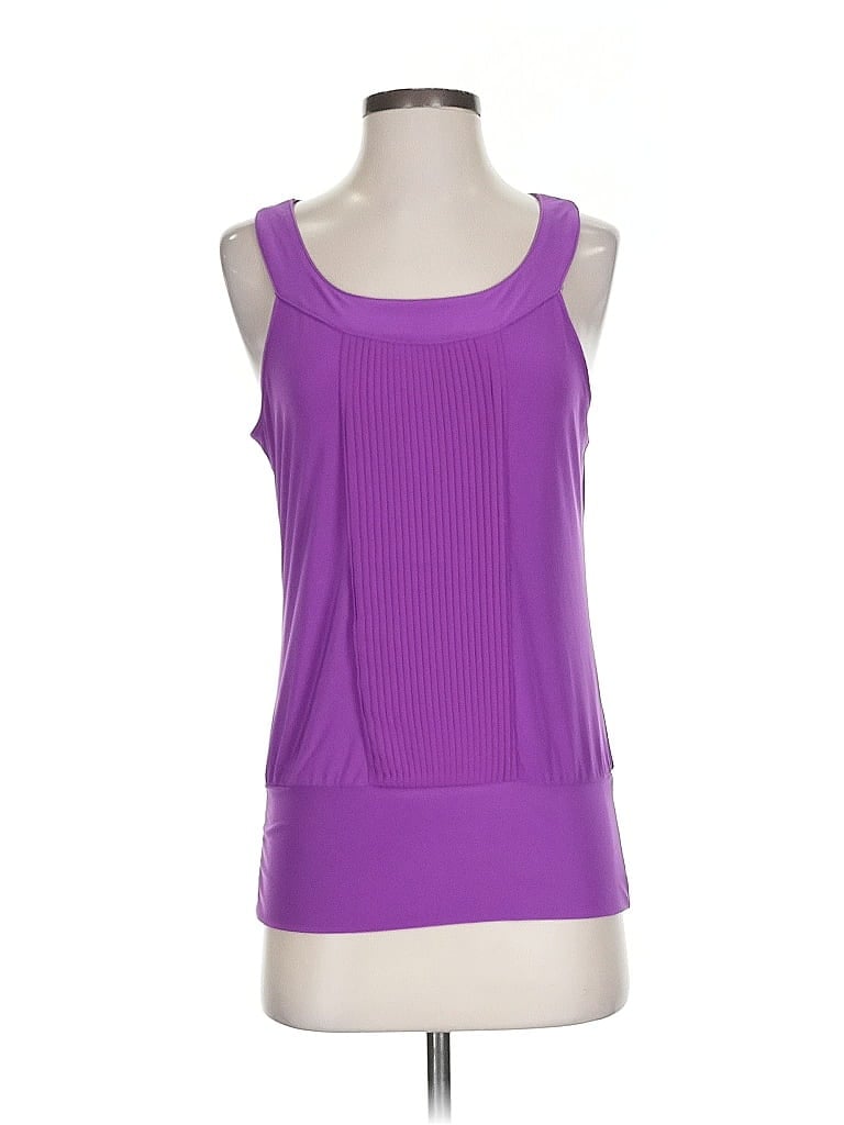 Pre-owned The Limited Sleeveless Top Purple Scoop Neck Tops