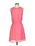 Collective Concepts 100% Polyester Solid Pink Casual Dress Size S - photo 1