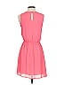 Collective Concepts 100% Polyester Solid Pink Casual Dress Size S - photo 2