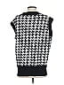 Zaful Houndstooth Black Sweater Vest Size 4 - photo 2