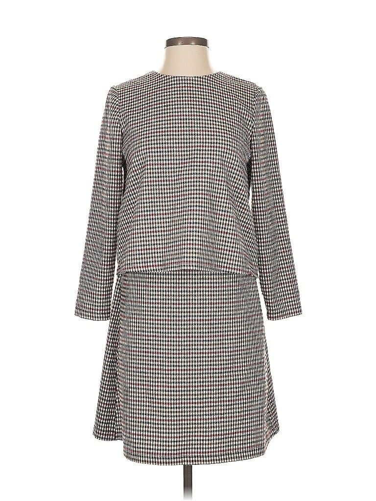 Pre-owned Assorted Brands Casual Dress In Gray