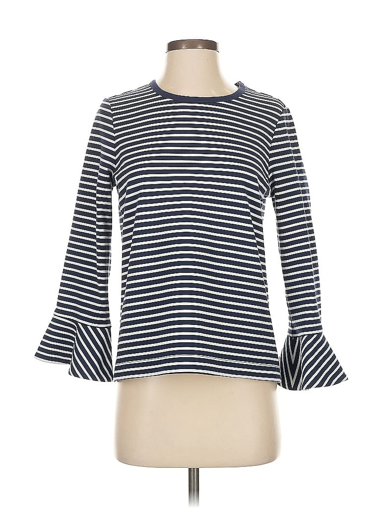 Click to view more detailed imagery on our partner's website Pre-owned Draper James 3/4 Sleeve Top Blue Boatneck Tops