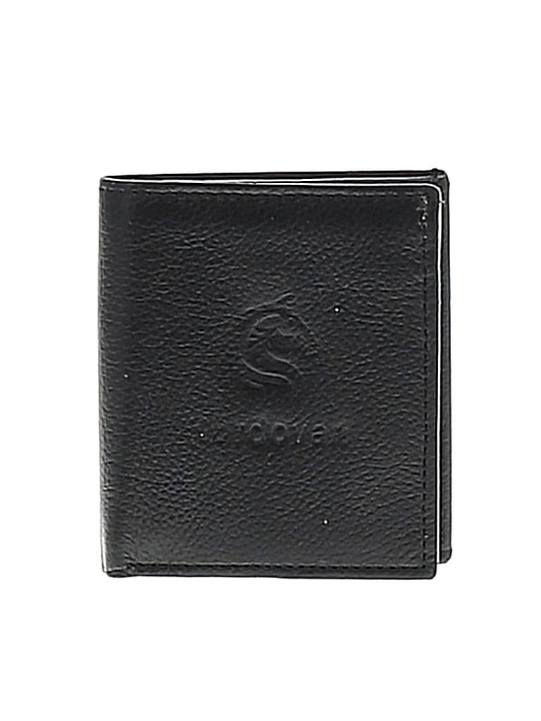 Pre-owned Assorted Brands Leather Wallet In Black