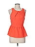 Sugar Lips 100% Polyester Orange Sleeveless Blouse Size M - photo 1