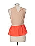 Sugar Lips 100% Polyester Orange Sleeveless Blouse Size M - photo 2