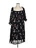 Reformation 100% Viscose Floral Black Casual Dress Size 1X - photo 1