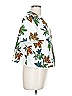 Akris Punto 100% Baumwolle Tropical White Jacket Size 12 - photo 3