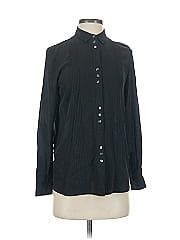 Sézane Long Sleeve Silk Top