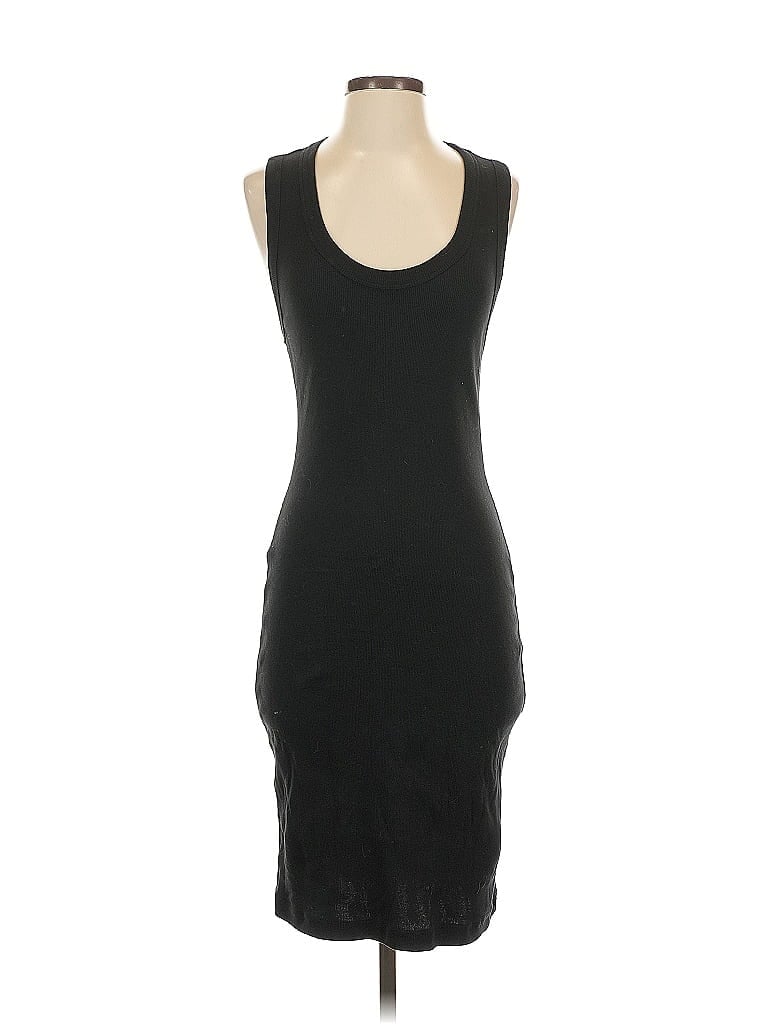 James Perse 100% Cotton Solid Black Cocktail Dress Size Sm (1) - photo 1