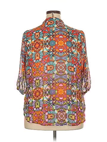 Eyeshadow 3/4 Sleeve Blouse (view 2)