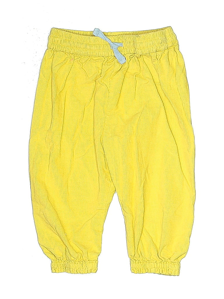 Baby Boden 100% Cotton Yellow Casual Pants Size 6-9 mo - photo 1