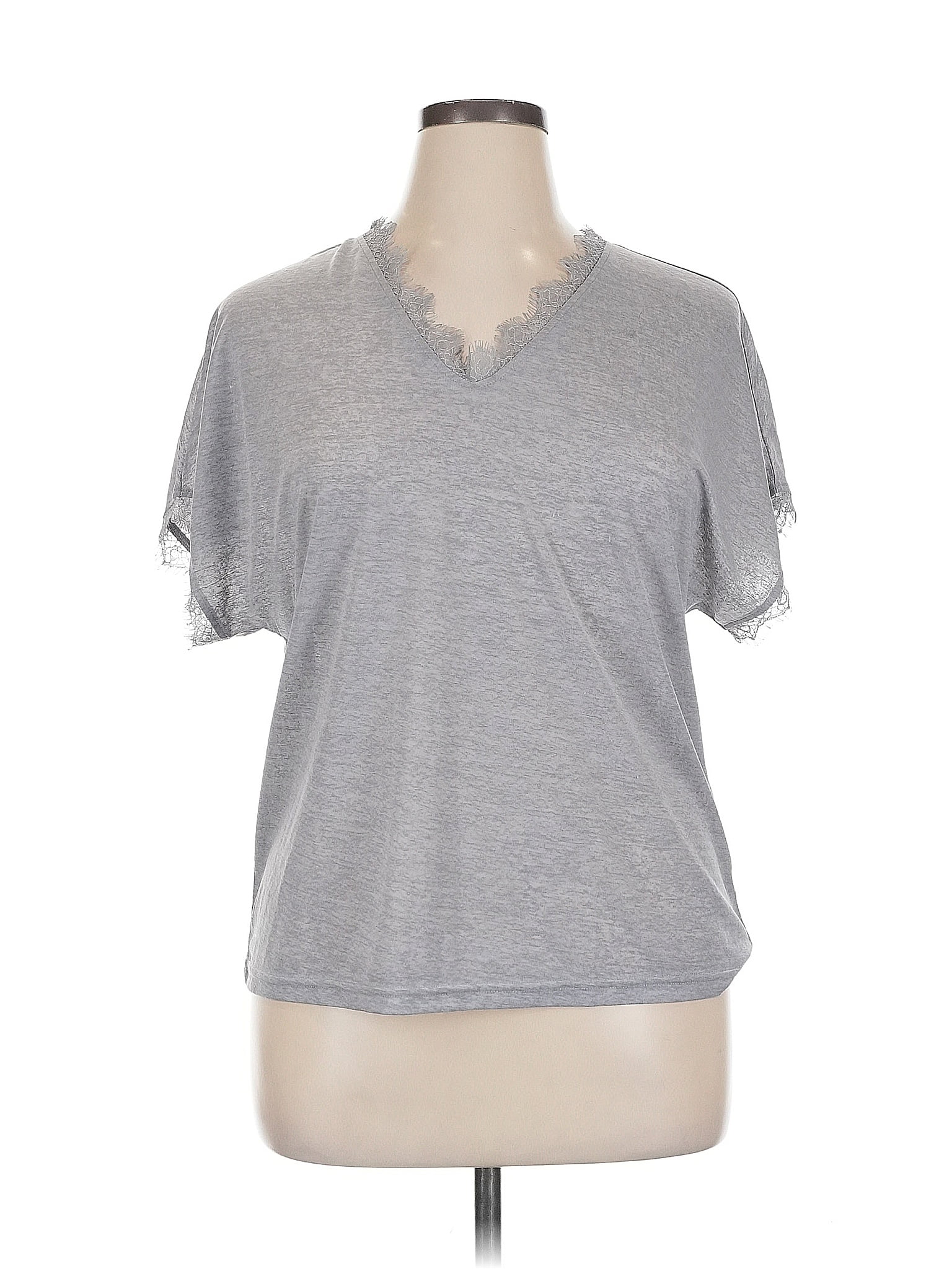 Belinda Gray Short Sleeve Top Size XL