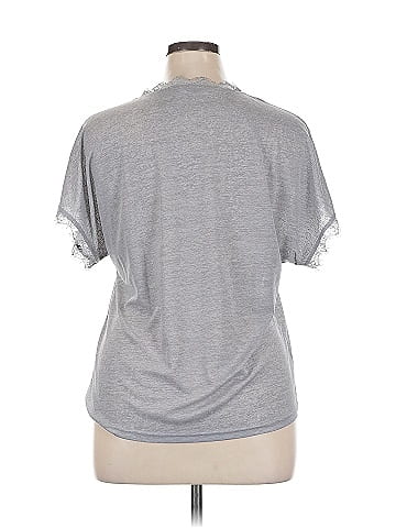 Belinda Gray Short Sleeve Top Size XL