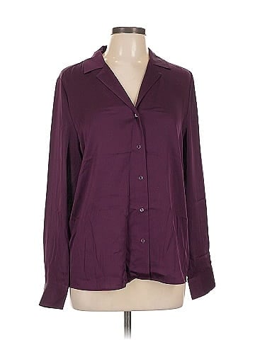 Quince Long Sleeve Silk Top (view 1)