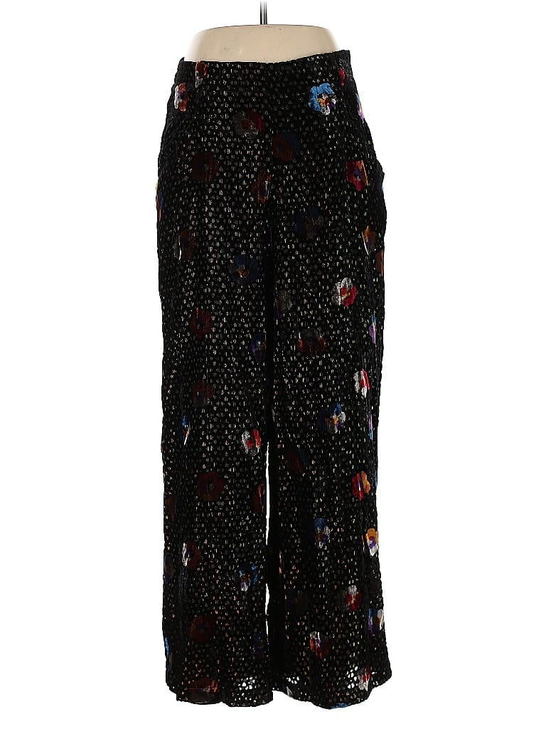 Eva Franco Floral Black Casual Pants Size 10 - photo 1