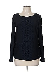 Akris Punto Long Sleeve Silk Top