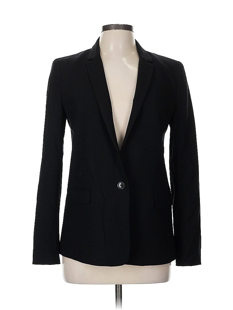 Pre-owned Banana Republic Wool Blazer Jacket In Black