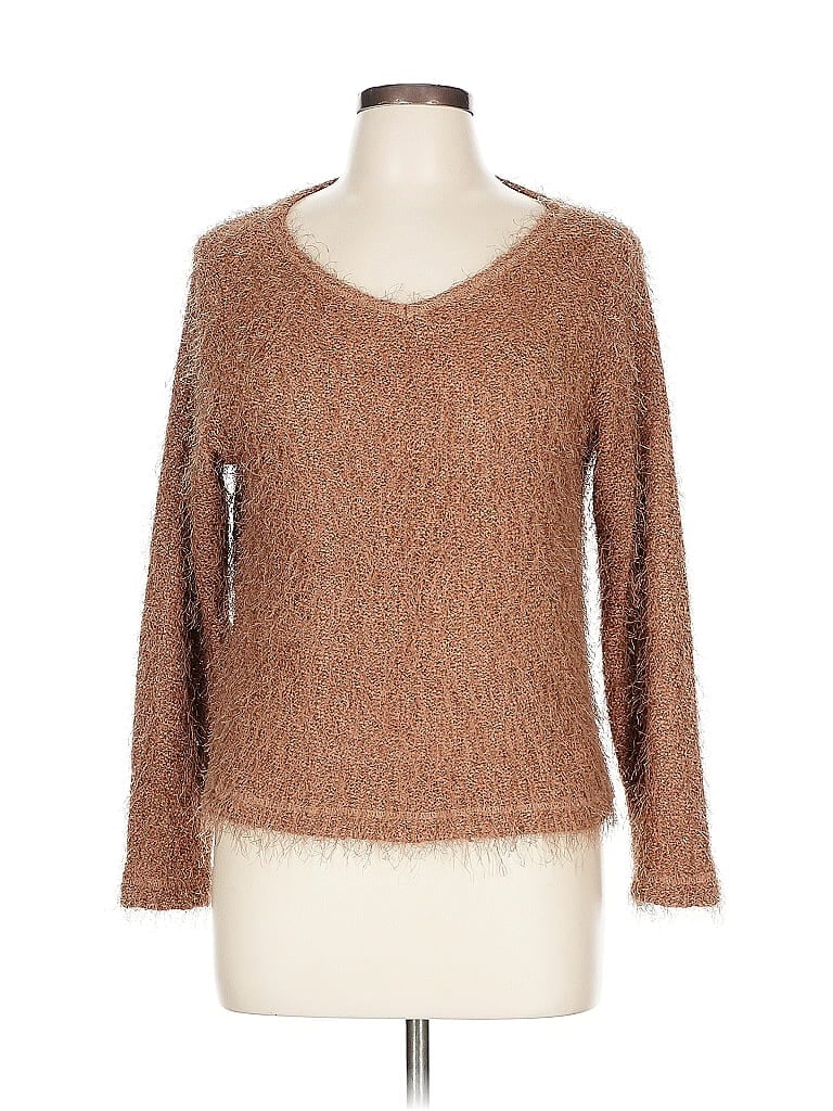 Pre-owned Karen Kane Pullover Sweater In Brown