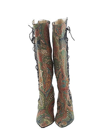 Jimmy Choo Limited Edition Paisley Lace Up Boots (view 2)