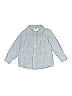 Crazy 8 100% Cotton Checkered-gingham Blue Long Sleeve Button-Down Shirt Size 2 - photo 1