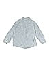 Crazy 8 100% Cotton Checkered-gingham Blue Long Sleeve Button-Down Shirt Size 2 - photo 2