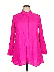 Jessica London 3/4 Sleeve Button Down Shirt