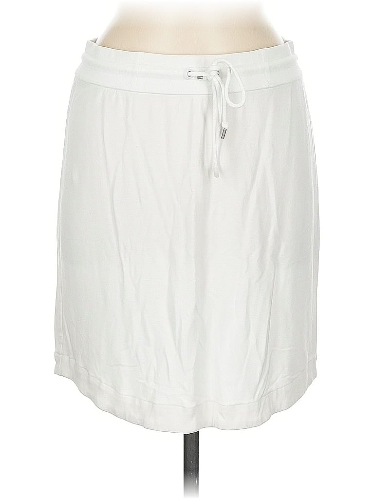 Pre-owned T By Talbots Casual Skirt In White