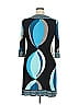 Donna Morgan Graphic Teal Casual Dress Size 14 - photo 2