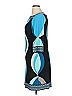 Donna Morgan Graphic Teal Casual Dress Size 14 - photo 4