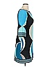 Donna Morgan Graphic Teal Casual Dress Size 14 - photo 3