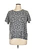 Catherines 100% Spandex Paisley Gray Short Sleeve T-Shirt Size 0X (petite) - photo 1
