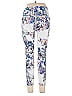 Apana Floral White Blue Active Pants Size L - photo 2