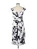 London Times Print Gray Cocktail Dress Size 6 - photo 2