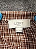 Ann Taylor LOFT Outlet 100% Rayon Brown Short Sleeve Blouse Size M - photo 7