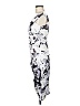 London Times Print Gray Cocktail Dress Size 6 - photo 4