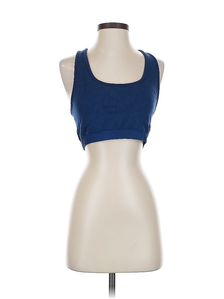 Pre-owned Athleta Tank Top Blue Strapless Neckline Tops