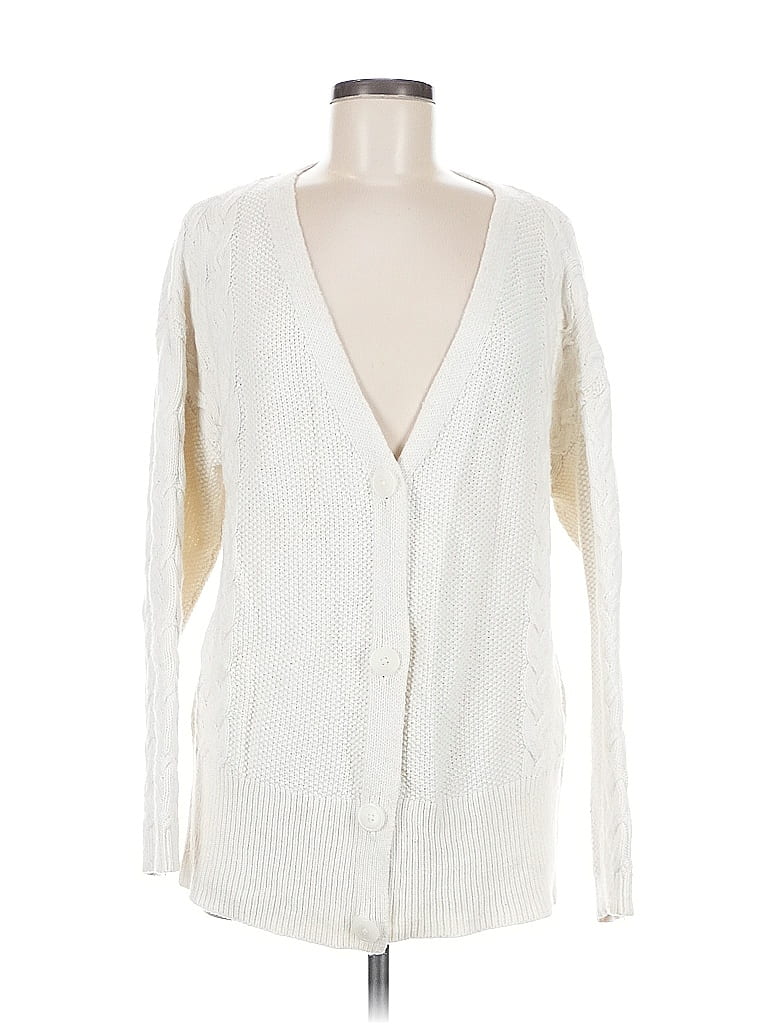 Pre-owned Haven Well Within Cardigan Sweater In White