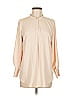 Gracia 100% Polyester Tan Long Sleeve Blouse Size M - photo 1
