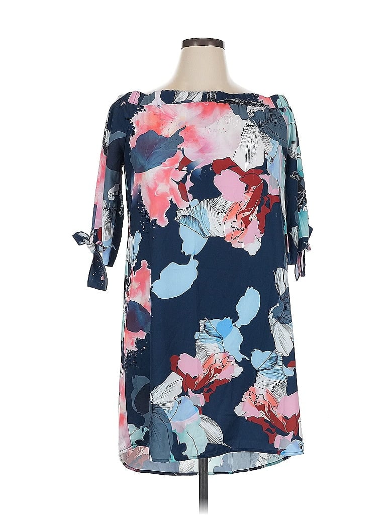 Pre-owned Bar Iii Casual Dress In Blue