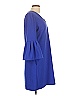 Donna Morgan Solid Blue Casual Dress Size 10 - photo 4