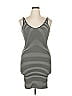 ATM Stripes Black Casual Dress Size M - photo 1