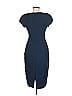 Black Halo Solid Blue Casual Dress Size 6 - photo 3