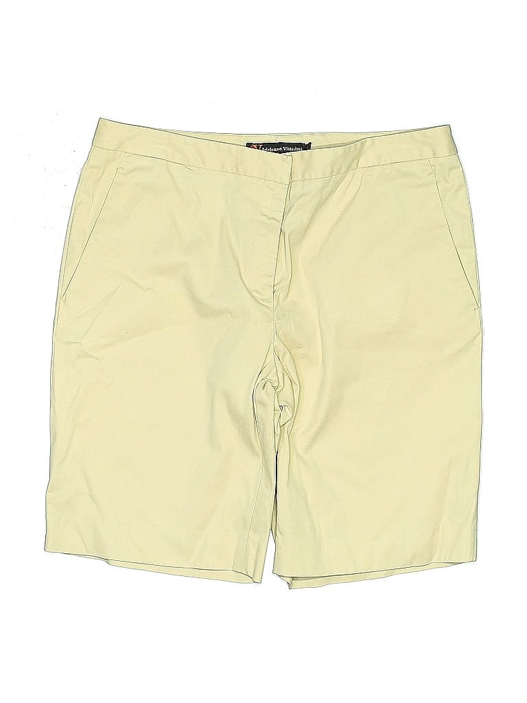 Pre-owned Adrienne Vittadini Khaki Shorts In Yellow