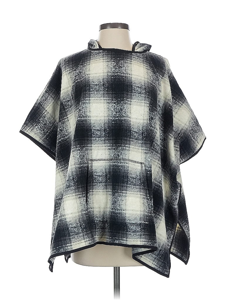 Pre-owned Eddie Bauer Poncho In Gray