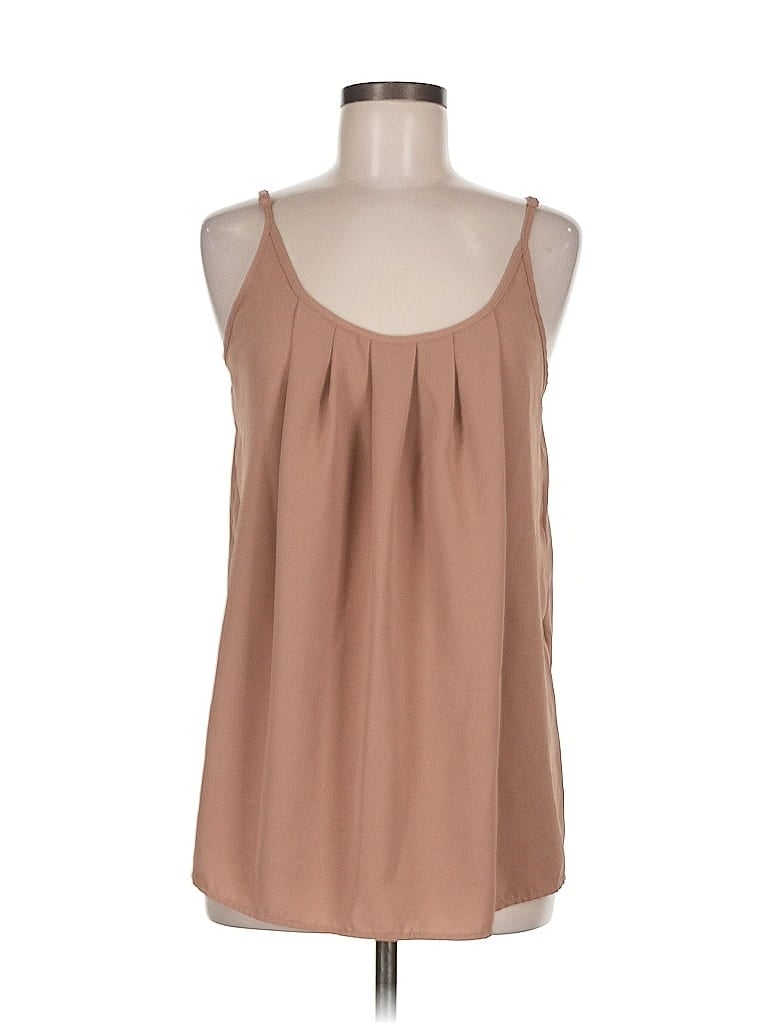 Click to view more detailed imagery on our partner's website Pre-owned Emery Rose Sleeveless Blouse In Brown