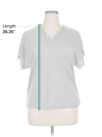 Belinda Gray Short Sleeve Top Size XL
